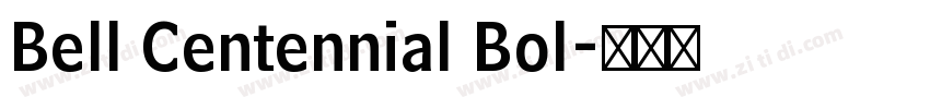 Bell Centennial Bol字体转换